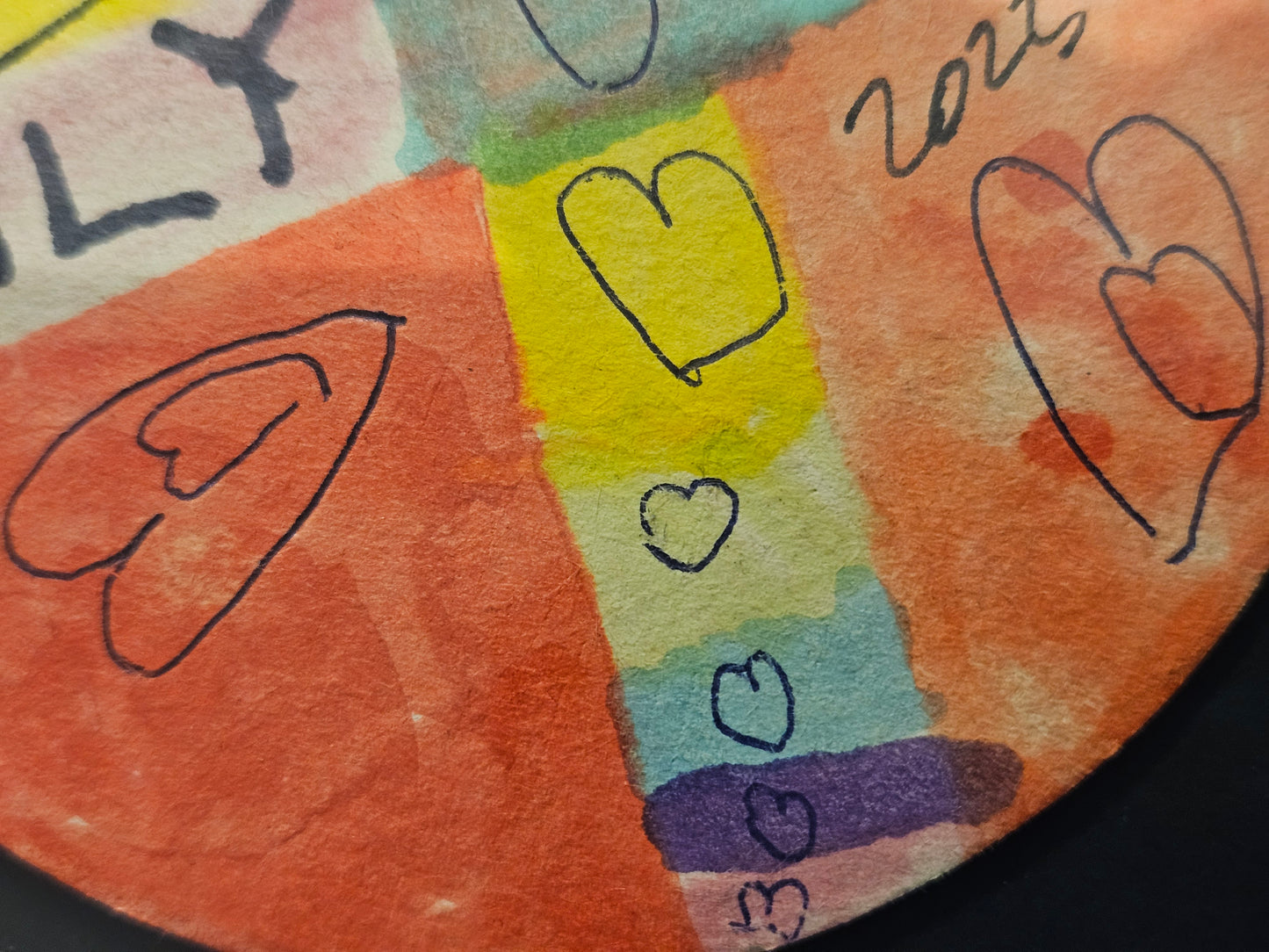 Lily Vera - Abstracte compositie op Bierviltje