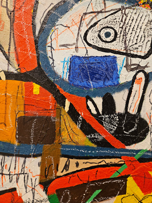 Justin Zwols - Olieverf op doek Abstracte Compositie