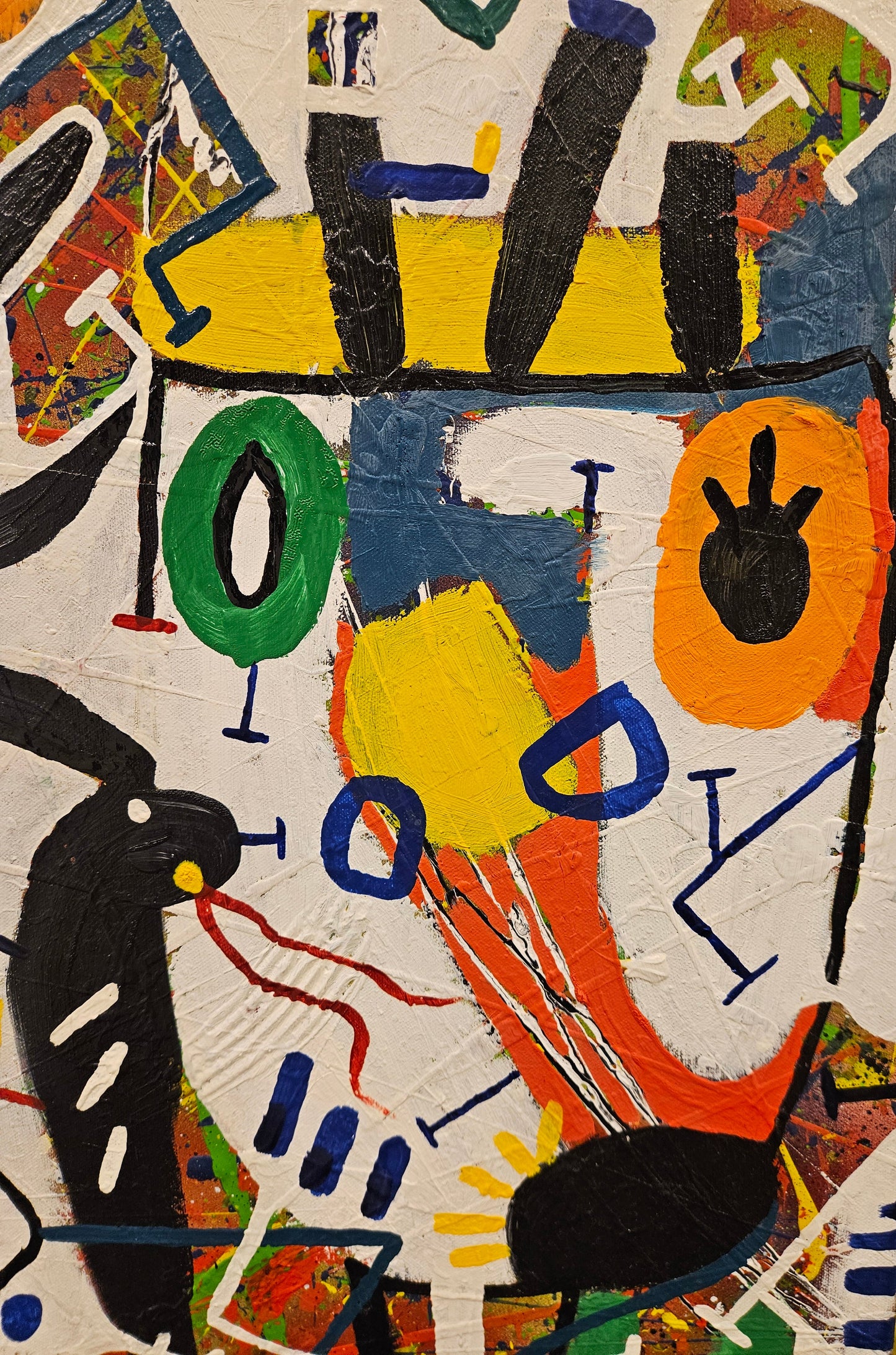 Justin Zwols Olieverf op doek Abstracte Compositie