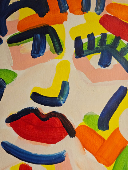 Jacob Kanbier - Acryl op papier