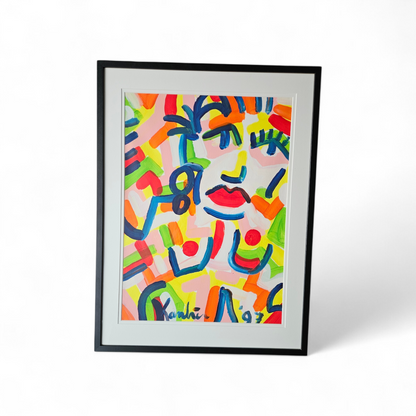 Jacob Kanbier - Acryl op papier