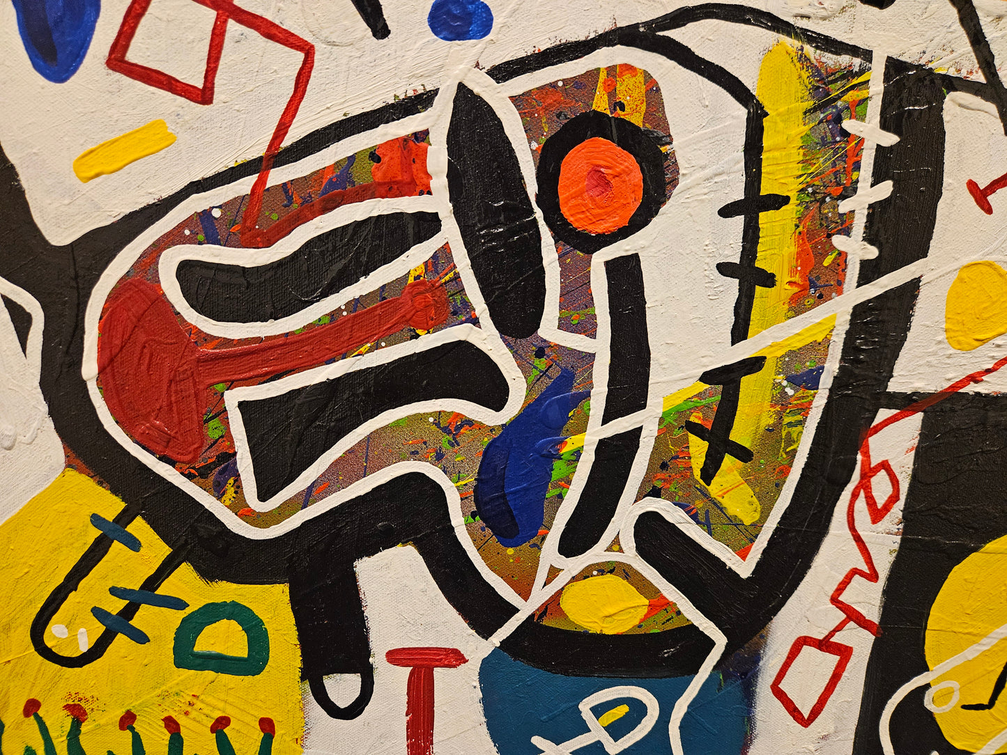 Justin Zwols Olieverf op doek Abstracte Compositie