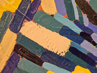 Justin Zwols Olieverf op doek Abstracte Compositie