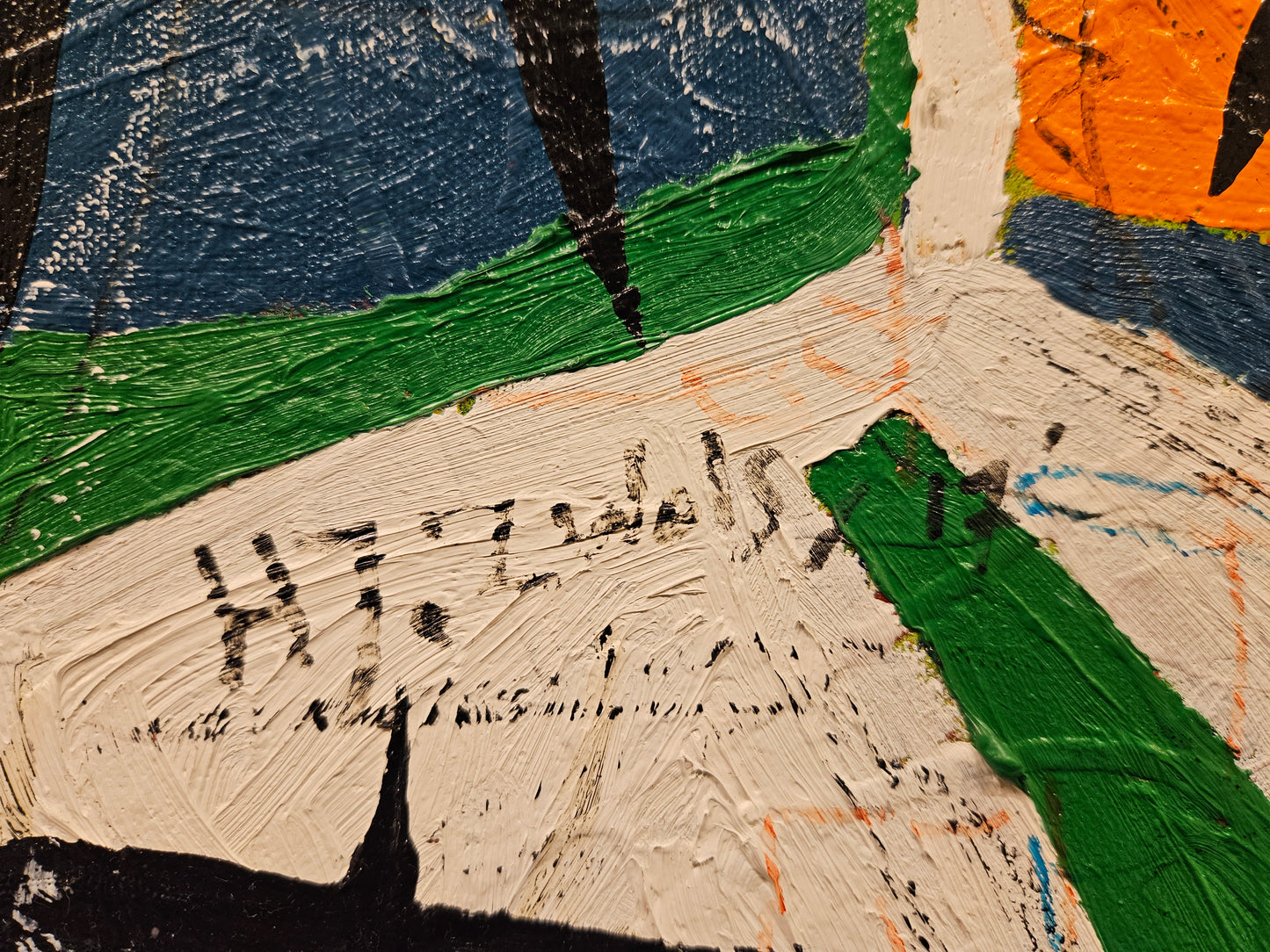 Justin Zwols Olieverf op doek Abstracte Compositie