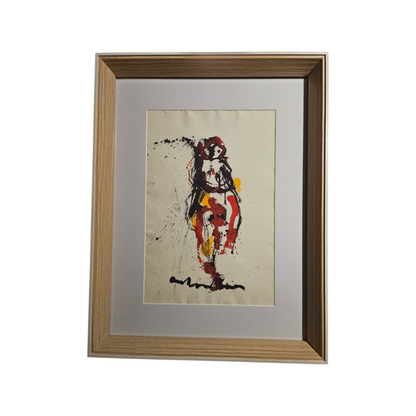 Anton Heyboer - Vrouw op molen papier