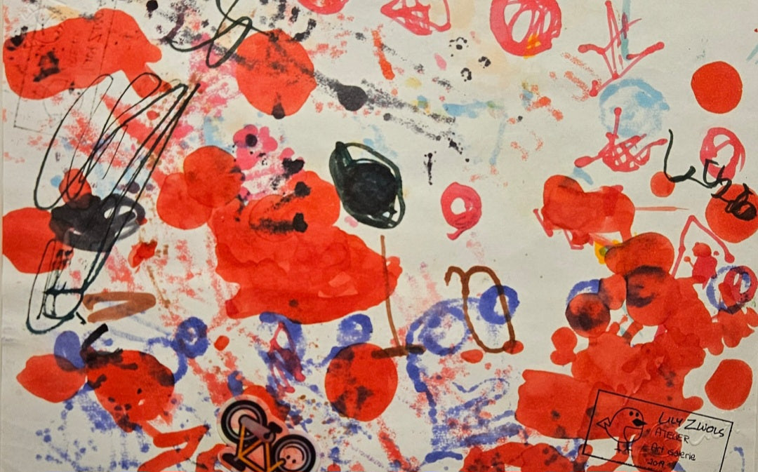 Lily Vera - Abstracte compositie Rood is mooi