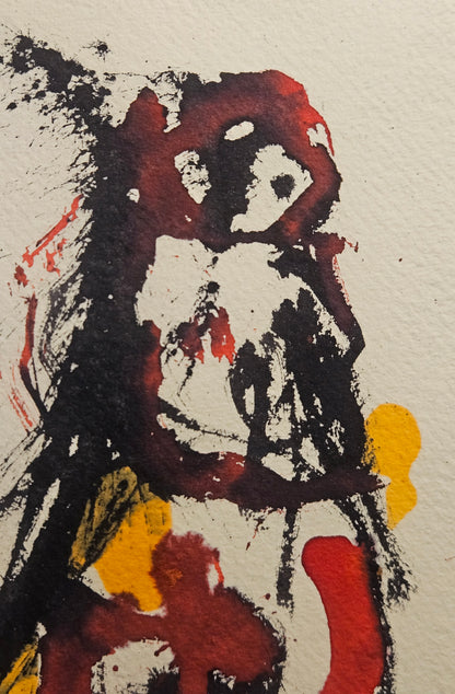 Anton Heyboer - Vrouw op molen papier