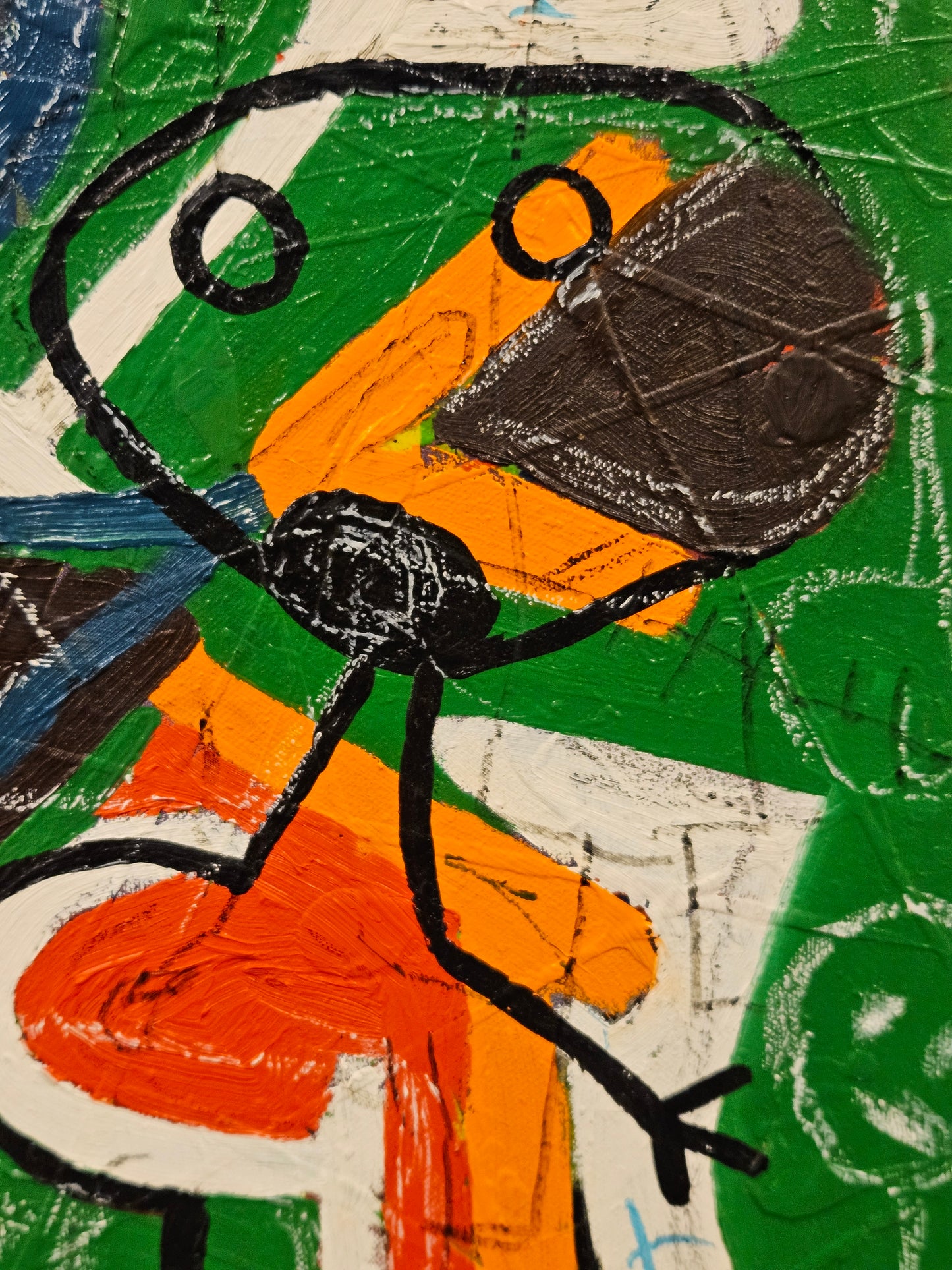 Justin Zwols Olieverf op doek Abstracte Compositie