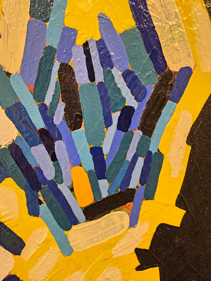 Justin Zwols Olieverf op doek Abstracte Compositie