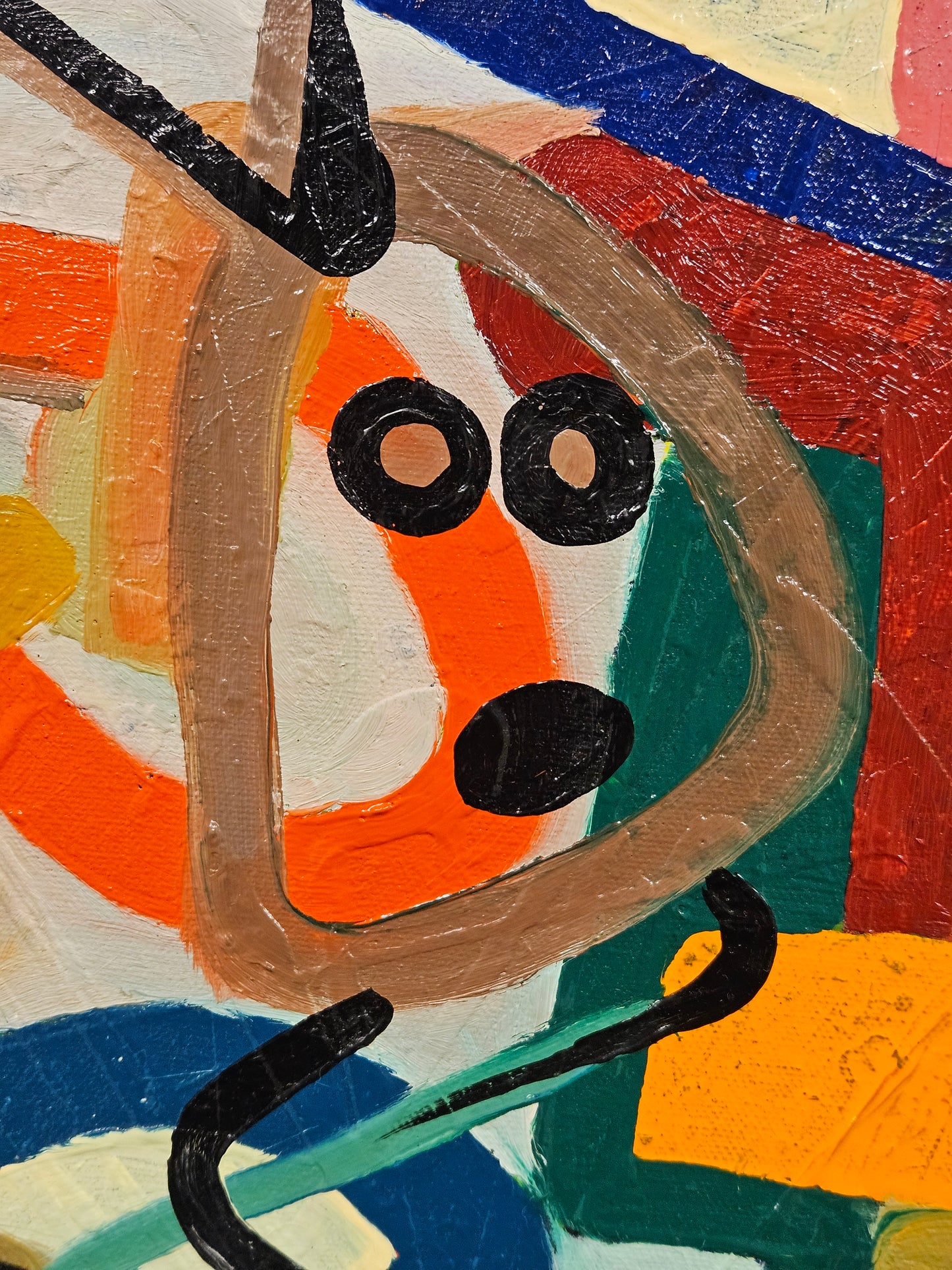 Justin Zwols Olieverf op doek Abstracte Compositie