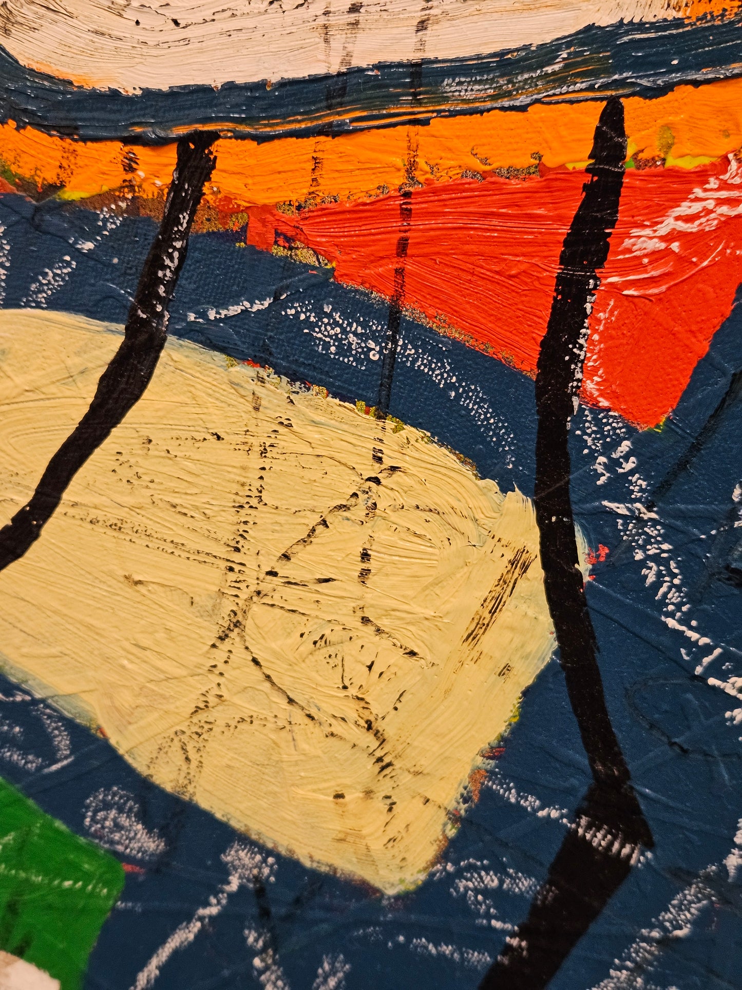 Justin Zwols Olieverf op doek Abstracte Compositie