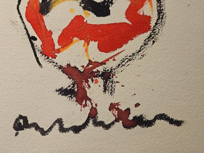 Anton Heyboer - De Oerkip geschept molen papier