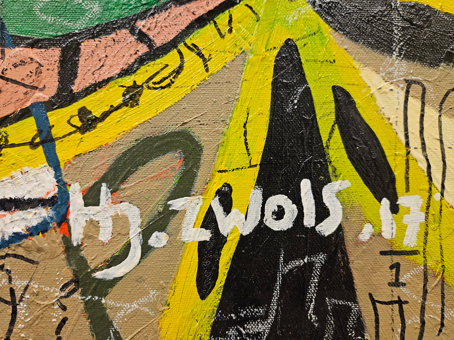 Justin Zwols Olieverf op doek Abstracte Compositie