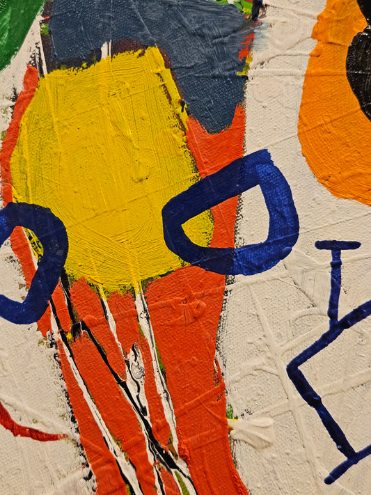 Justin Zwols - Olieverf op doek Abstracte Compositie