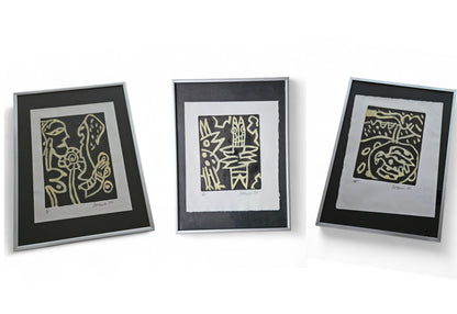 Corneille - Ingekleurde pastel etsen set