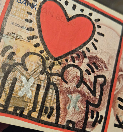 Keith Haring Biljet 100 frank